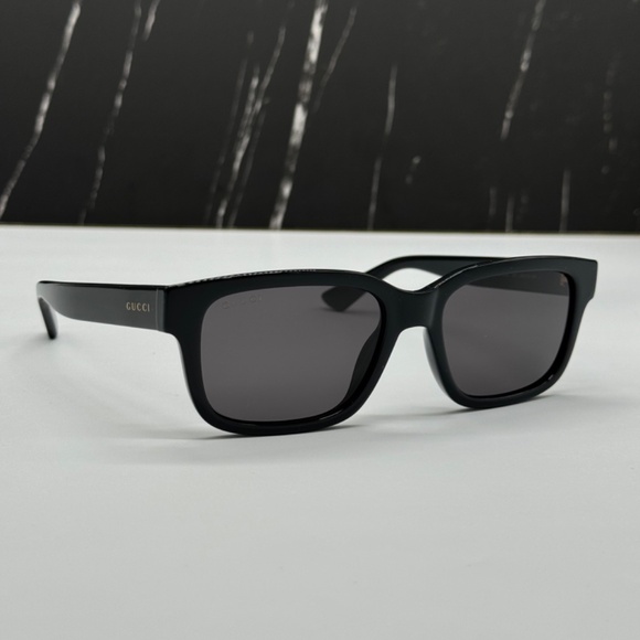 NEW GG1583S 001 GUCCI BLACK GREY SQUARE MEN GUCCI SUNGLASSES - Picture 5 of 11
